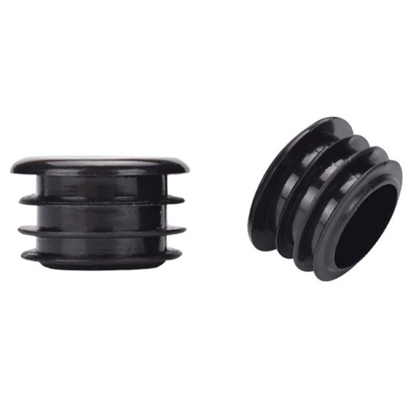 Handlebar Bar End Grip Plug Stoppers Bike Soft Rubber Push-in Black