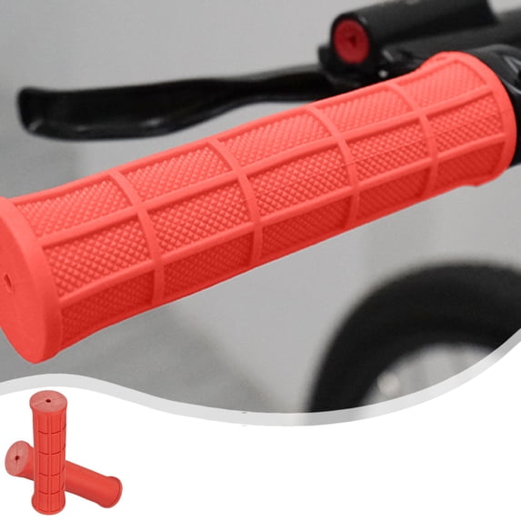Handlebar Cover Grip Set, Soft Rubber, Non-slip Ergonomic Design, Shock Absorption, Rain-resistant, Universal Bike Compatibility, Topliu