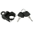 Handlebar Motorcycle Helmet Security Lock with 2 Keys - Black - Walmart.com