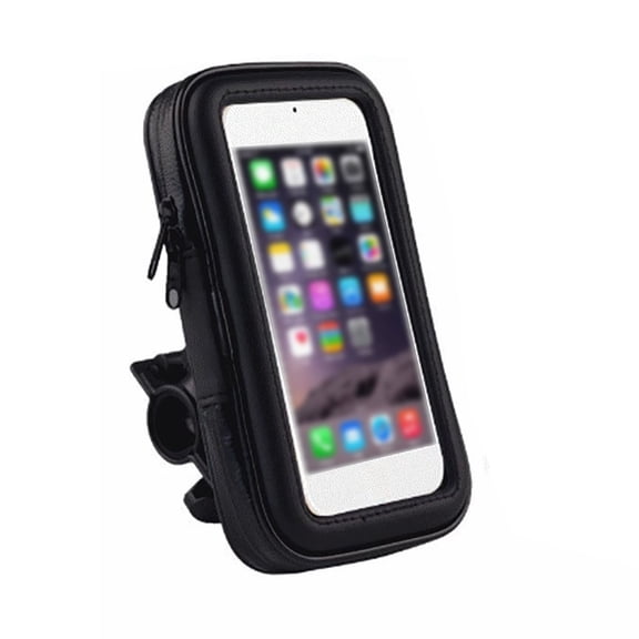 Handlebar Mounted Phone Storage Case with Touch Screen Window for Road Cycling 5.5 Inch Size A