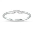 thumbnail image 1 of Handlebar Mustache Wholesale Ring .925 Solid Sterling Silver Band Jewelry Female Male Unisex Size 4, 1 of 4