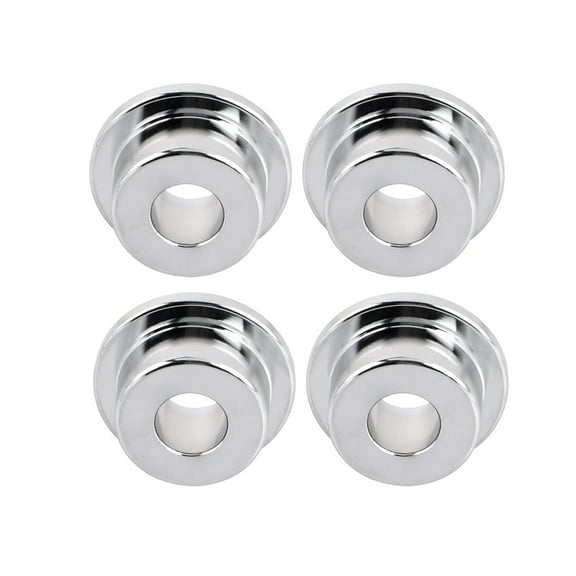Handlebar Riser Bushings Mounts Fit Harley Softail Dyna Sportster 1973-2017 Aluminum (Chrome)