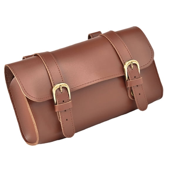 Handlebars Leather Bicycles Bag Bike Storage Front Pouches Cyclist Front Bag for Everyday Cyclists