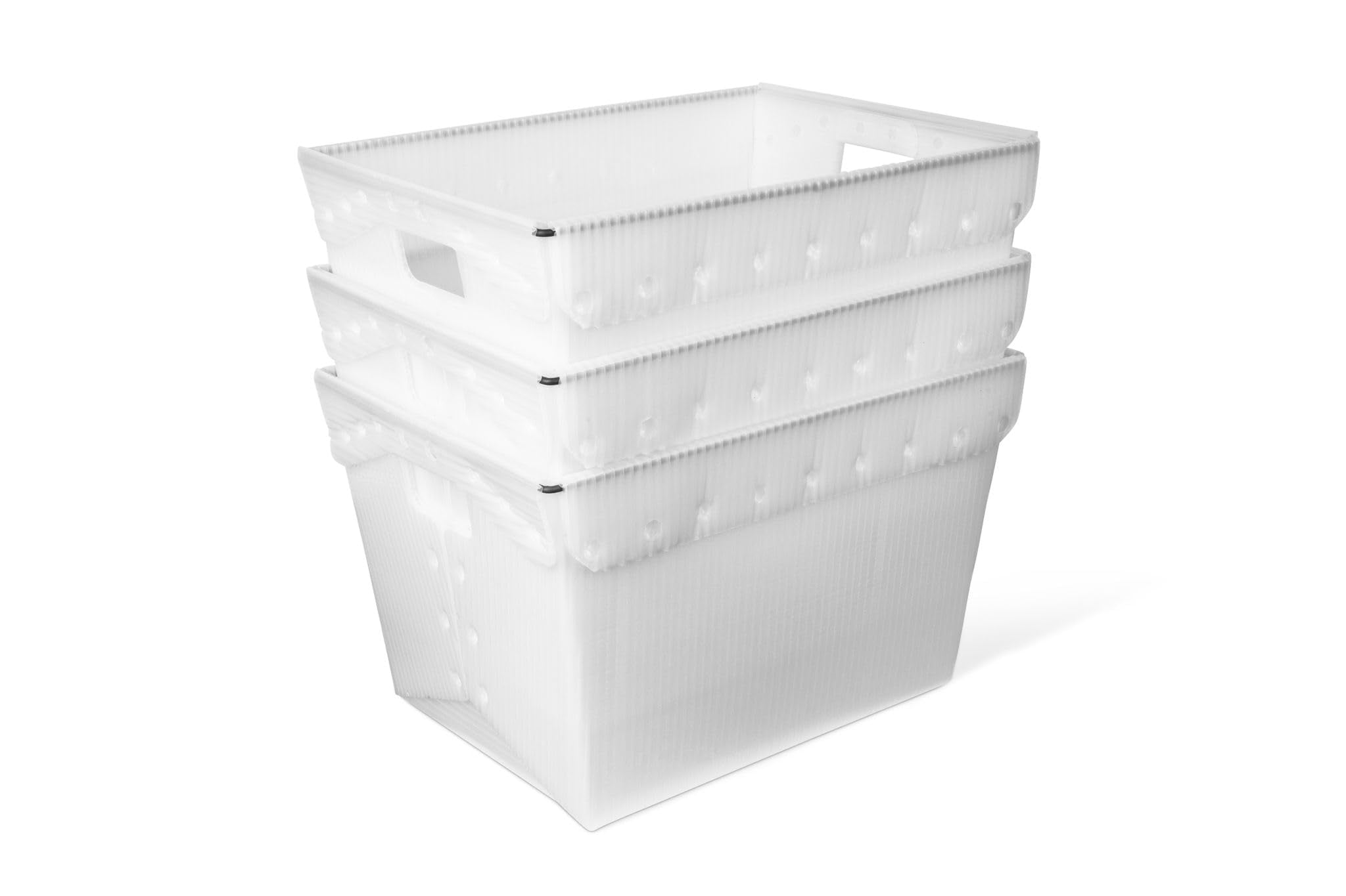 Handled Storage Container Mail Tote, steel reinforced shipping tote for ...