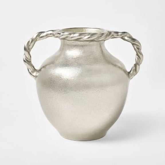 Handled Vase Silver