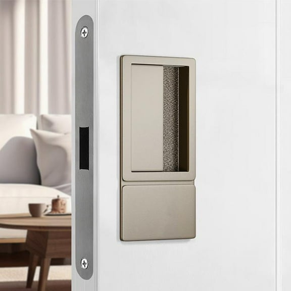 Handleless Flat Lock Magnetic Flush Mount Silent Push-Pull Invisible DoorLock