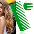 thumbnail image 1 of Handleless Wide Tooth Hair Comb 2 Pack, No Handle Plastic Detangling Shampoo Comb for Curly Thick Long Hair, Wet Dry Hair Styling Comb for Women Girls, 1 of 5