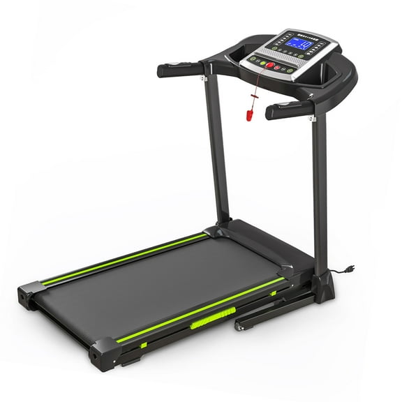 Handles 3.5 Portable Foldable Treadmill with Handles 15% Auto Incline Home Walking Running Treadmill 0.5-7.5 MPH 330 Lb Weight Capacity