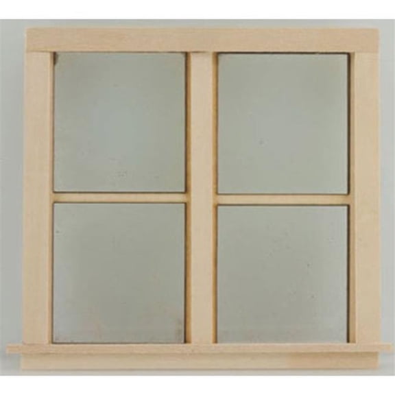 Handley House AS0402 Non-Working Double Window for Dollhouse Miniature