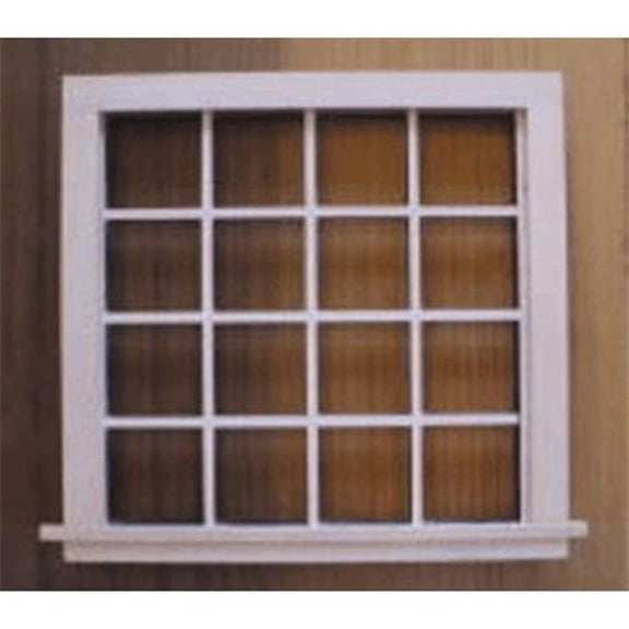 Handley House AS2124 16 Pane Double Window for Dollhouse Miniature