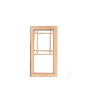 Handley House AS2182 Prairie Half Square Window for Dollhouse Miniature