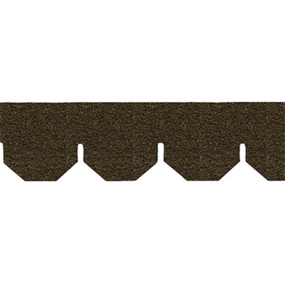 Handley House AS4004H Brown Hexagon Asphalt Shingles for Dollhouse Miniature - 157 Sq. in.