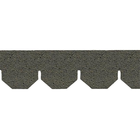 Handley House AS4010H 157 Sq. in. Gray Hexagon Asphalt Shingles for Dollhouse Miniature