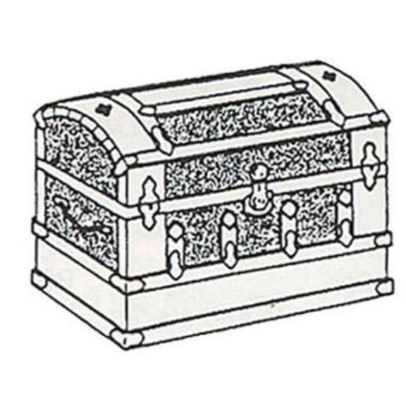 Handley House CATS26 White Victorian Bridal Trunk Kit for Dollhouse Miniature