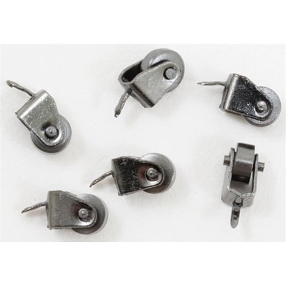Handley House CLA05700 Casters for Dollhouse Miniature - Black - Pack of 12
