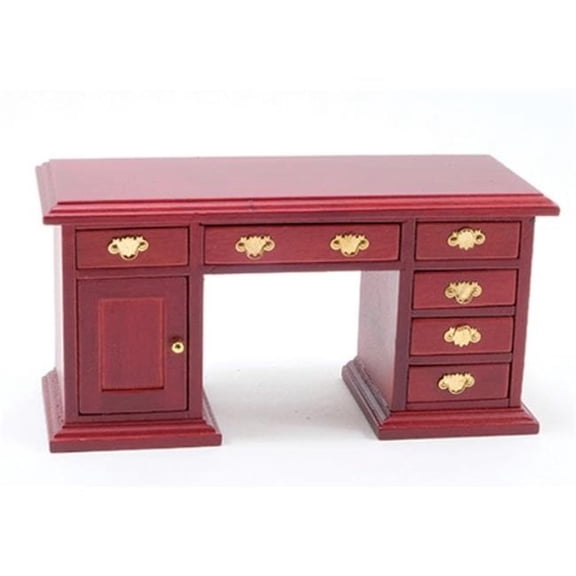 Handley House CLA10800 5 in. Desk for Dollhouse Miniature - Mahogany