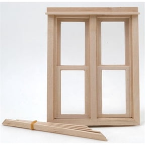 Handley House CLA70124 Slim Double Working Window for Dollhouse Miniature