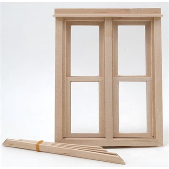 Handley House CLA70124 Slim Double Working Window for Dollhouse Miniature