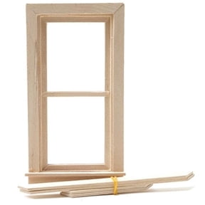 Handley House CLA75000 Standard Working Window with Pane for Dollhouse Miniature
