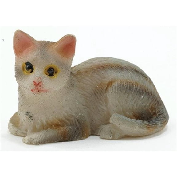 Handley House IM65491 Tabby Cat Sitting for Dollhouse Miniature