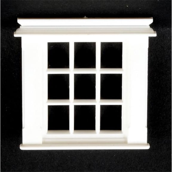 Handley House JML05 1-24th Scale Georgian Window for Dollhouse Miniature - 9 Pane