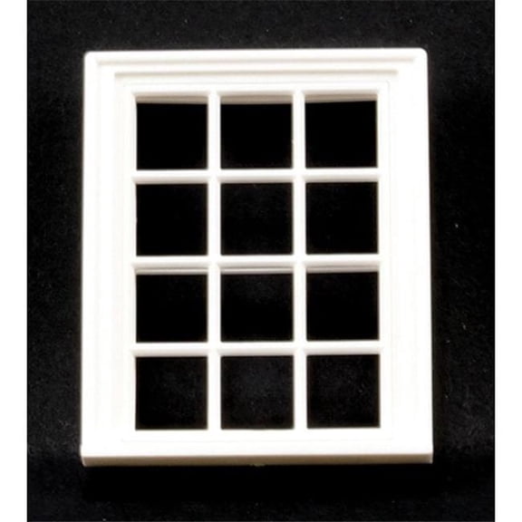 Handley House JML11 1-24th Scale Victorian Window for Dollhouse Miniature - 12 Pane