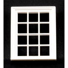 Handley House JML11 1-24th Scale Victorian Window for Dollhouse Miniature - 12 Pane