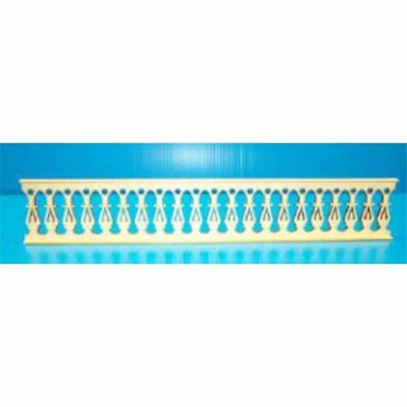 Handley House LT040 12 x 2.125 in. Porch Rail for Dollhouse Miniature