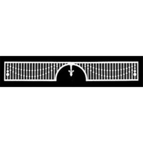 Handley House LT129 10.5 x 1.5 in. Grille for Dollhouse Miniature