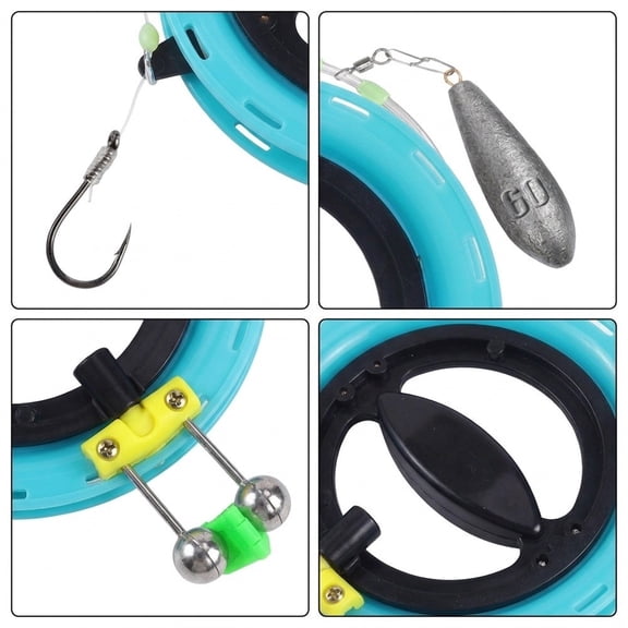 Handline Fishing Reel Kit with 45m Line and 15# Hook