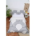 thumbnail image 1 of HandloomBazzar Half Blue Ronud Cotton Duvet Cover Bedding Set with Zip Closure and Corner Ties - Luxurious Comforter Cover Set for Home Décor, Full Double Size 80" x 90" Inches, 1 of 5