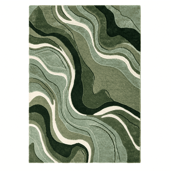 Knots Rugs Bohemian Knotted Printed Area Rugs, 4 ft x 6 ft, Non-Slip Backing