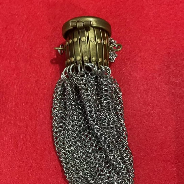 Handmade 1920s English Iron Coin Purse, Vintage Chinese Style Home