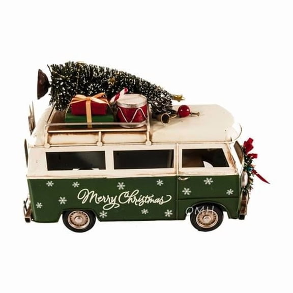 Handmade 1960S Volkswagen Bus Christmas Model