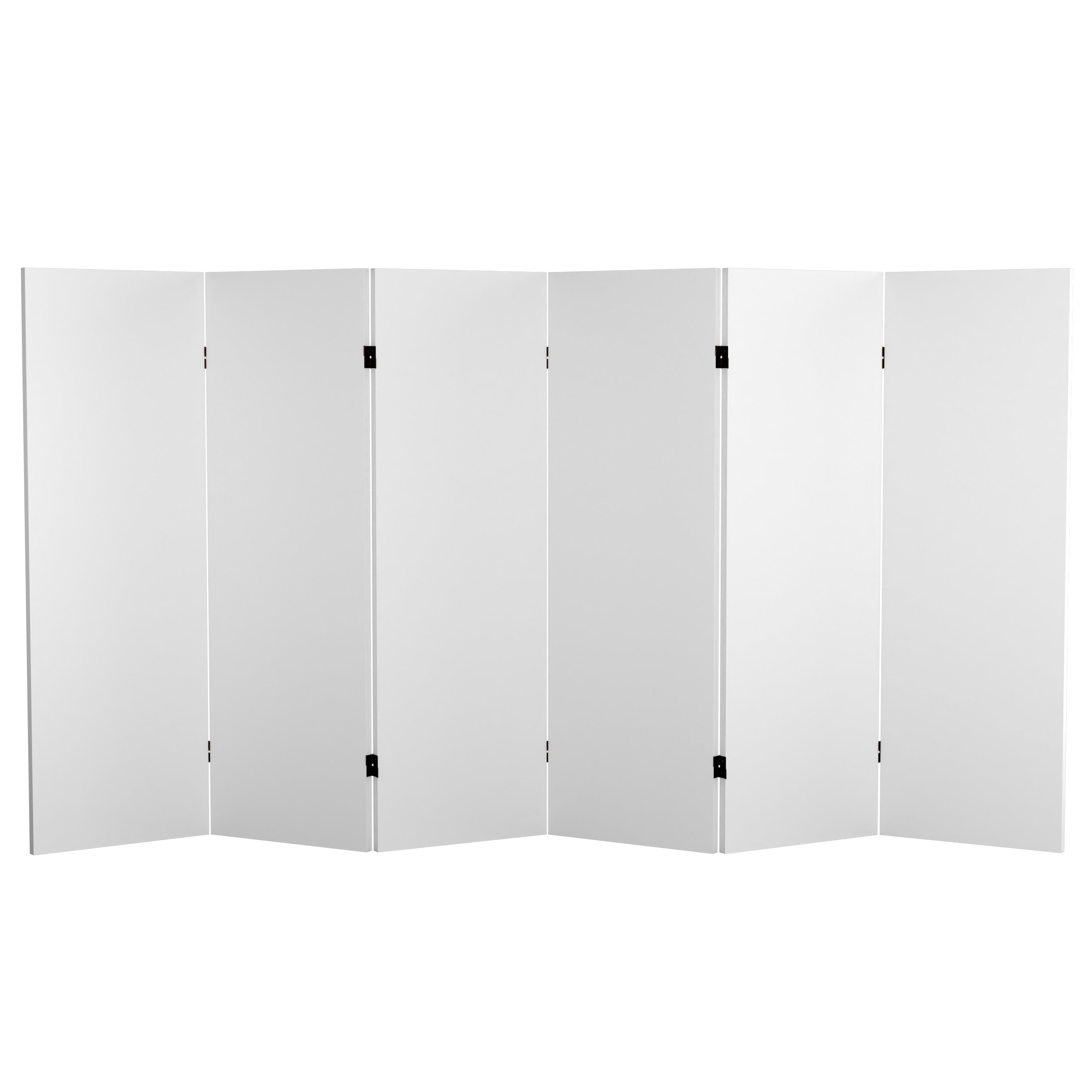 Red Lantern 4 ft. Short Do It Yourself Canvas Folding Screen - 6 Panel