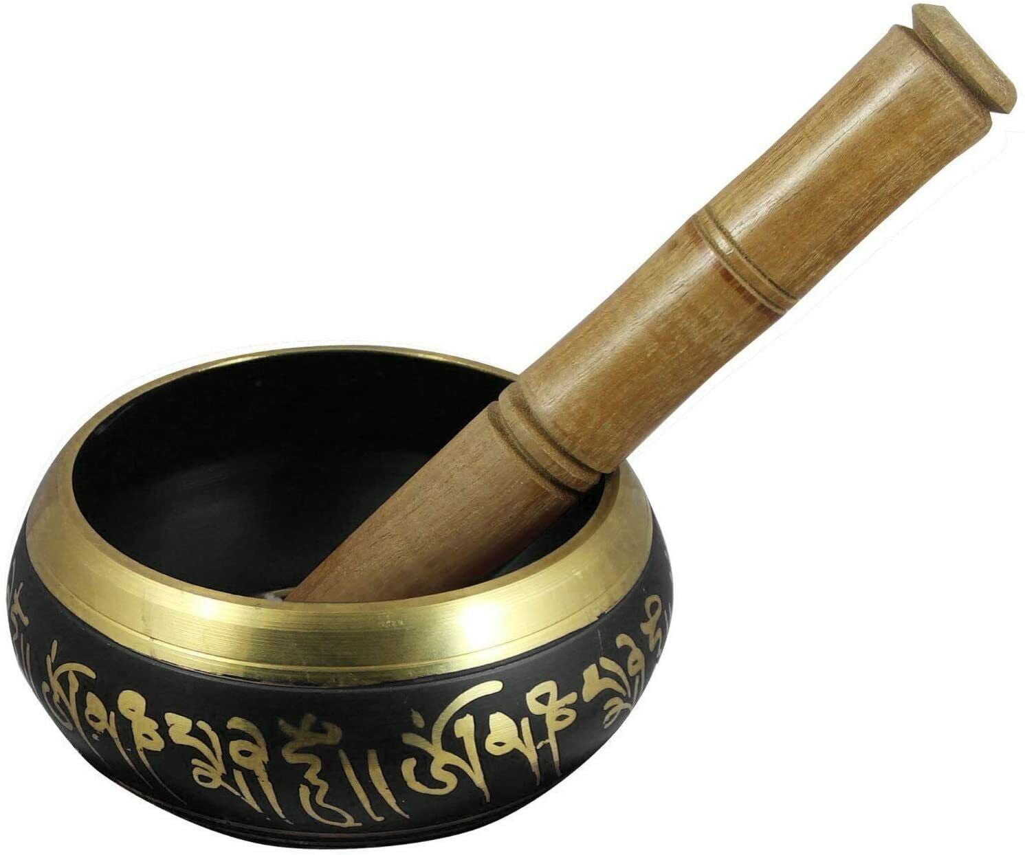 Handmade 5.5 in Colored Tibetan Singing Bowls Buddha of Compassion om ...