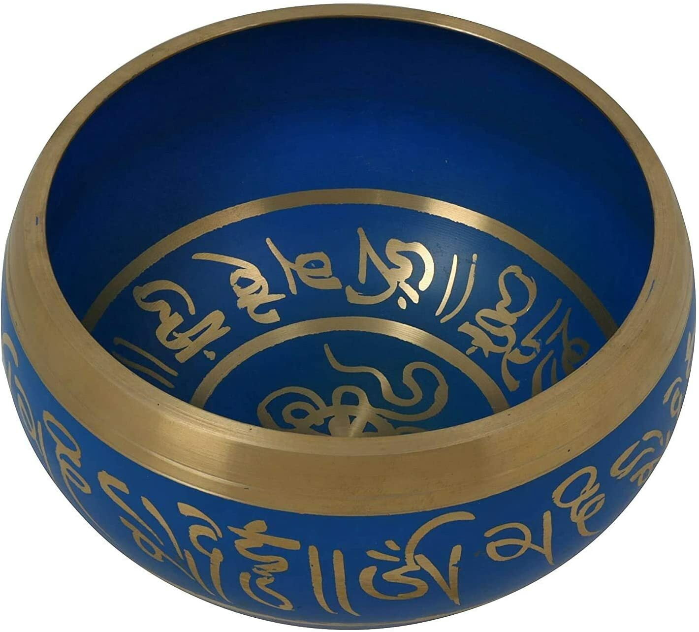 Handmade 5.5 in Colored Tibetan Singing Bowls Buddha of Compassion om ...
