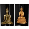 thumbnail image 1 of Oriental Furniture 6 ft. Tall Double Sided Thai Buddha Room Divider - 3 Panel, 1 of 5