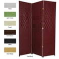 thumbnail image 1 of Handmade 6' Woven Fiber Frameless Room Divider Light Green, 1 of 2