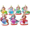 thumbnail image 1 of Handmade 8" Clay Sapthamathagal Amman Set for Navaratri Golu Dolls, 1 of 3