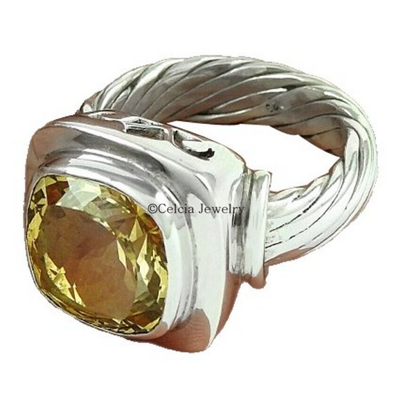 Handmade 925 Sterling Silver Jewelry, Natural Citrine Gemstone Ring, Statement Fantastic Ring, Gypsy Ring, Spiritual Gifts, Dainty Ring, Bohemian November Birthstone Ring (citrine, Size 7)