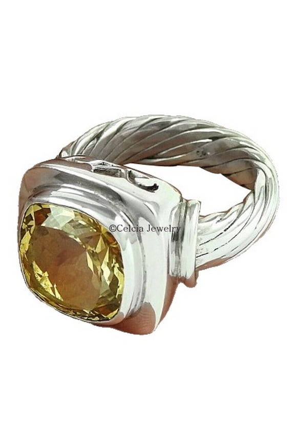 Handmade 925 Sterling Silver Jewelry, Natural Citrine Gemstone Ring, Statement Fantastic Ring, Gypsy Ring, Spiritual Gifts, Dainty Ring, Bohemian November Birthstone Ring (citrine, Size 7)