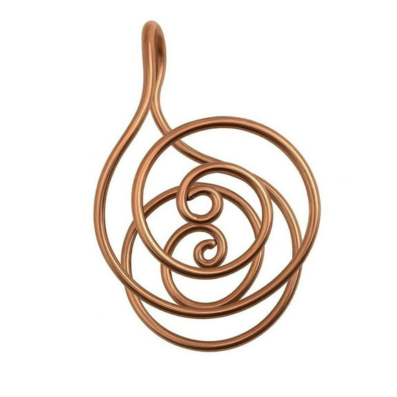 Handmade Adjustable Copper Palm Energy Ring for Meditation, Chakra Balancing & Crystal Work