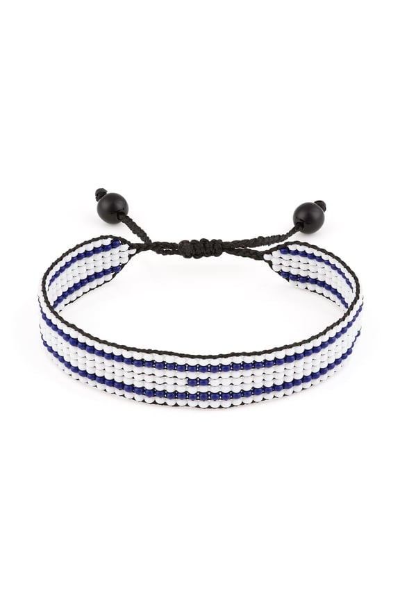 Handmade Adjustable Israel Bracelet - Elegantly Crafted Israeli Pride (Flag)