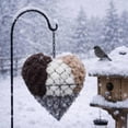 thumbnail image 1 of Handmade Alpaca Fiber Bird Nesting Heart, Refillable Alpaca Fiber Bird Nesting Material Holder, Winter Wild Bird Tree Shelter, for Outside Garden Art Birdhouse, Birds Lovers(Excluding fillers), 1 of 5