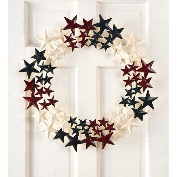 Americana Metal Stars Wreath