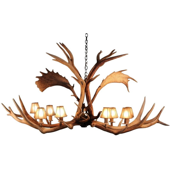 Handmade Antler Chandelier with 8 Bulbs-Customizable Options