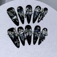 Handmade Armor Wearing, Dark, Heavy Industry Dark Babes Style Nail ...