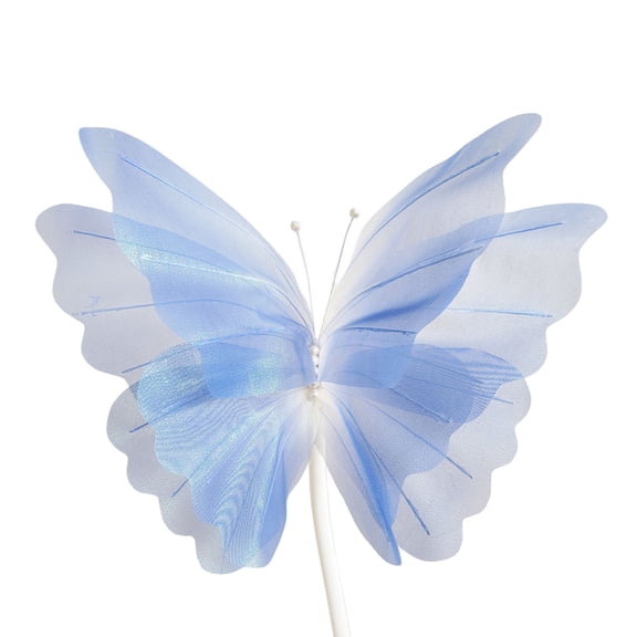 Handmade Artificial Butterfly Gauze Butterfly Ornament for Festival Celebration Wedding Backdrops Embellishment