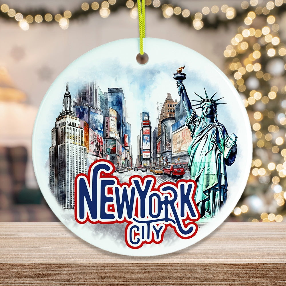 Handmade Artistic New York City Ornament
